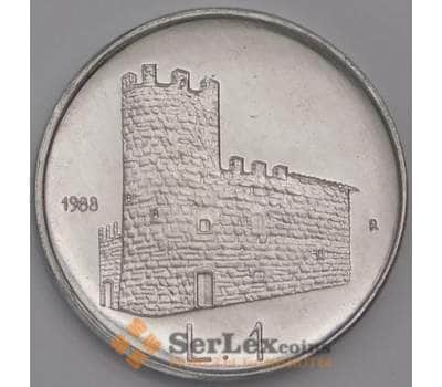 Сан-Марино монета 1 лира 1988 КМ2218 UNC Укрепления  арт. 42315