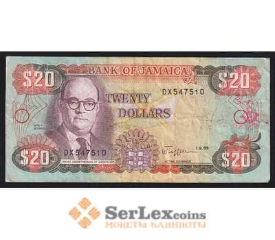 Ямайка 20 долларов 1989 Р72с F арт. 52960