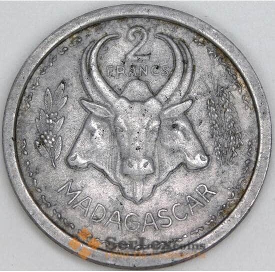 Мадагаскар 2 франка 1948 КМ4 VF арт. 14511