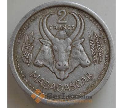 Монета Мадагаскар 2 франка 1948 КМ4 VF арт. 14511