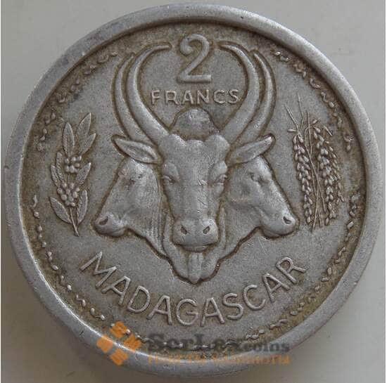 Мадагаскар 2 франка 1948 КМ4 VF арт. 14511