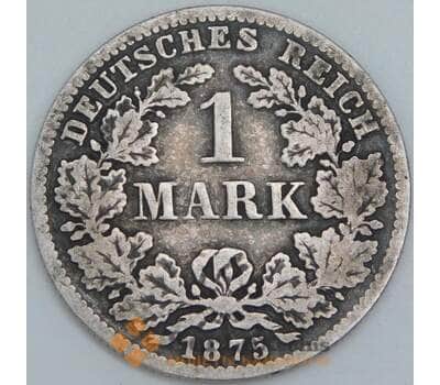 Германия 1 марка 1875 C КМ7 F арт. 56833