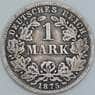 Германия 1 марка 1875 C КМ7 F арт. 56833