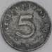Германия монета 5 пфеннигов 1940 В КМ100 XF арт. 43473