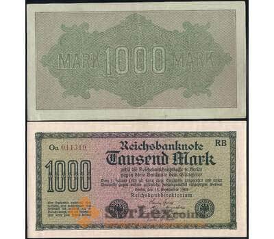 Банкнота Германия 1000 марок 1922 Р76 AU арт. 31462