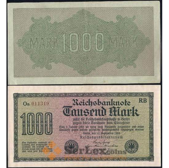 Германия 1000 марок 1922 Р76 AU арт. 31462