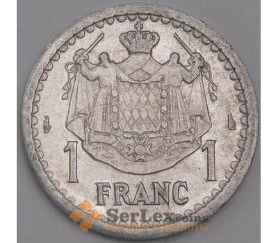 Монако монета 1 франк 1943 КМ120 aUNC арт. 43163