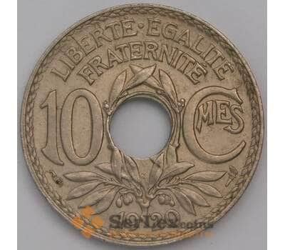 Монета Франция 10 сантимов 1920 КМ866а aUNC арт. 38902