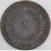 Португалия монета 10 рейс 1843 КМ481 F арт. 47573