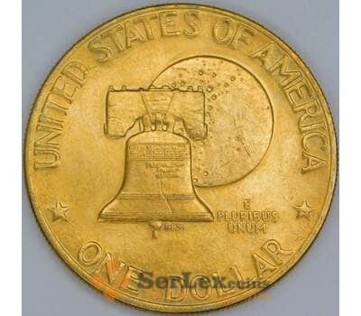 США Покрытие 1 доллар 1976 КМ206 aUNC Колокол  арт. 56713