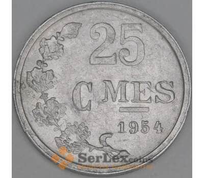 Люксембург 25 сантимов 1954 КМ45.а aUNC  арт. 53407