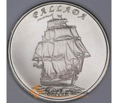 Гилберта острова (Кирибати) 1 доллар 2014 Корабль Pallada Паллада арт. 54980