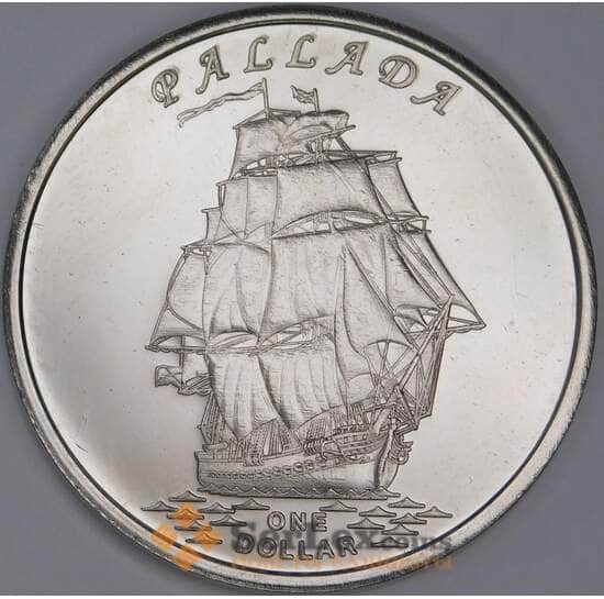 Гилберта острова (Кирибати) 1 доллар 2014 Корабль Pallada Паллада арт. 54980