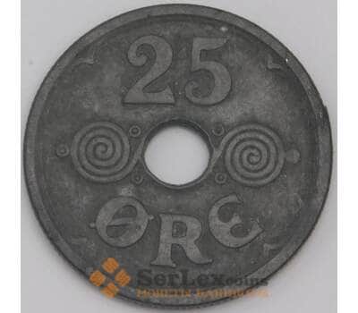 Дания монета 25 эре 1945 КМ823а XF арт. 42247