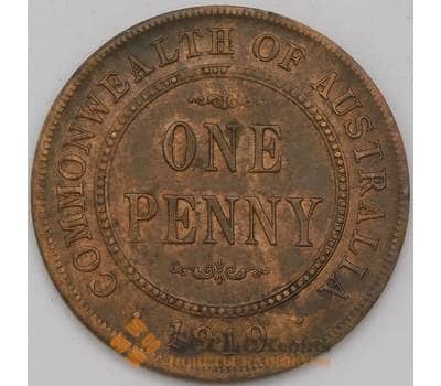 Монета Австралия 1 пенни 1919 КМ23 AU арт. 38124
