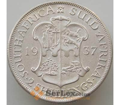 Монета Южная Африка ЮАР 2 шиллинга 1937 КМ29 aUNC Серебро арт. 14663