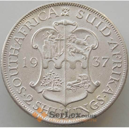 Южная Африка ЮАР 2 шиллинга 1937 КМ29 aUNC Серебро арт. 14663