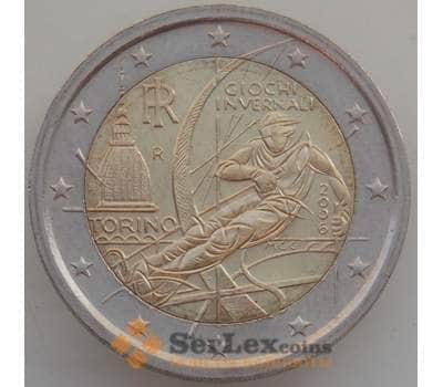 Монета Италия 2 евро 2006 КМ246 XF-AU Олимпийские игры Турин арт. 13406