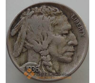 Монета США 5 центов 1936 S KM134 VF арт. 14679
