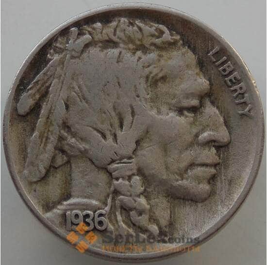 США 5 центов 1936 S KM134 VF арт. 14679