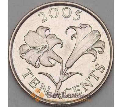 Монета Бермуды 10 центов 2005 КМ109 UNC арт. 18817