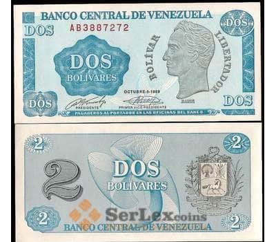 Банкнота Венесуэла 2 Боливара 1989 UNC №69 арт. В00626