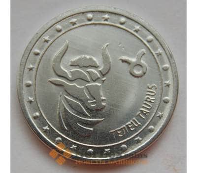 Монета Приднестровье 1 рубль 2016 Знаки Зодиака - Телец арт. 2483