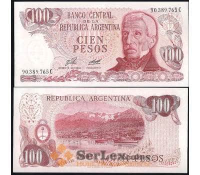 Банкнота Аргентина 100 Песо 1976-1978 P302 UNC арт. В00710