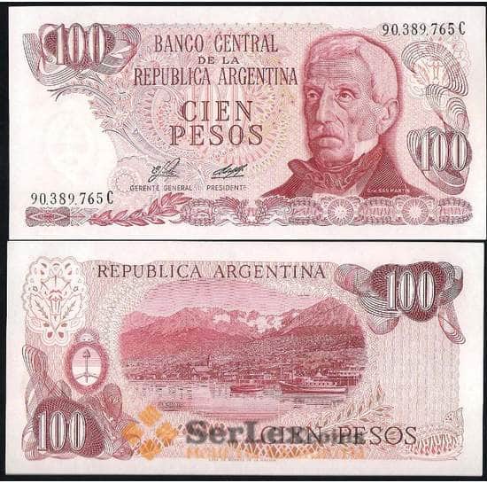 Аргентина 100 Песо 1976-1978 P302 UNC арт. В00710