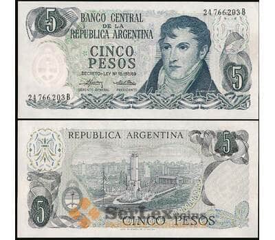 Банкнота Аргентина 5 Песо 1974-1976 P294 UNC арт. В00805