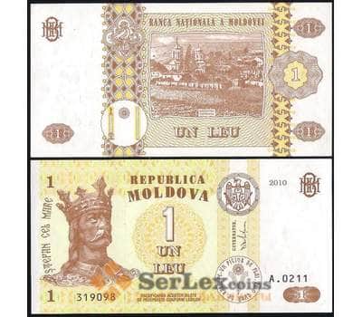 Банкнота Молдова 1 лей 2013 Р8 UNC арт. В00729