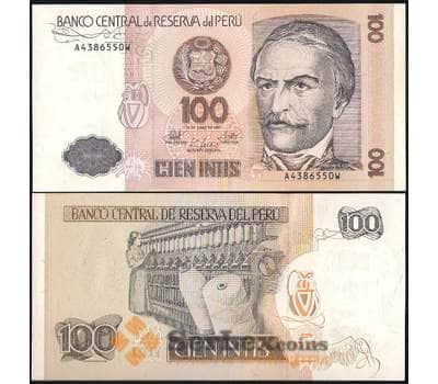 Банкнота Перу 100 Инти 1987 Р133 UNC  арт. В00766
