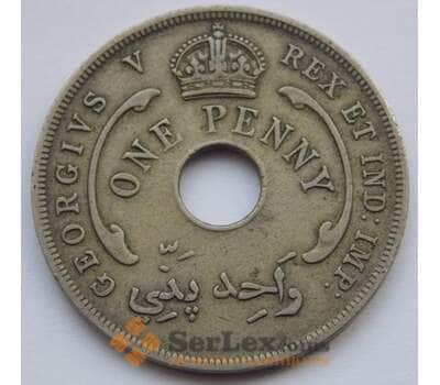 Монета Британская Западная Африка 1 пенни 1928 КМ9 арт. С02531