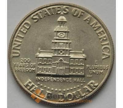 Монета США 1/2 доллара 1976 UNC КМ205 Индепенденс Холл арт. С02562