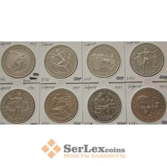 Гибралтар 1 крона 8 шт 1991 КМ66-73 Олимпийские Игры Барселона арт. С02798