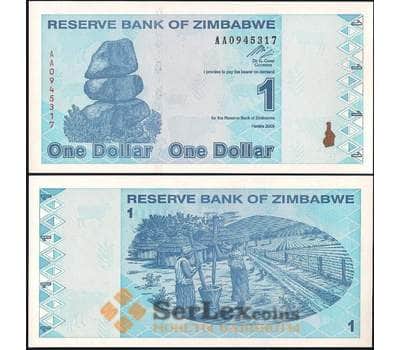 Банкнота Зимбабве 1 Доллар 2009 Р92 UNC арт. В00781