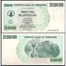 Зимбабве 25 000 000 Долларов 2008 UNC №56 арт. В00772