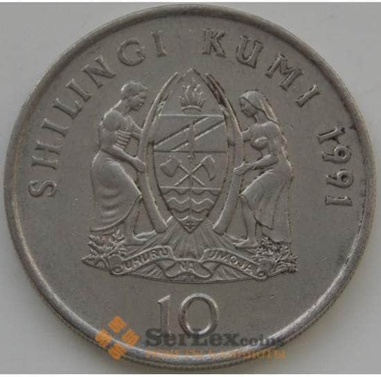 Танзания 10 шиллингов 1991 КМ20а VF арт. С02644