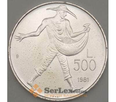 Монета Сан-Марино 500 лир 1981 КМ125 UNC (n17.19) арт. 21389