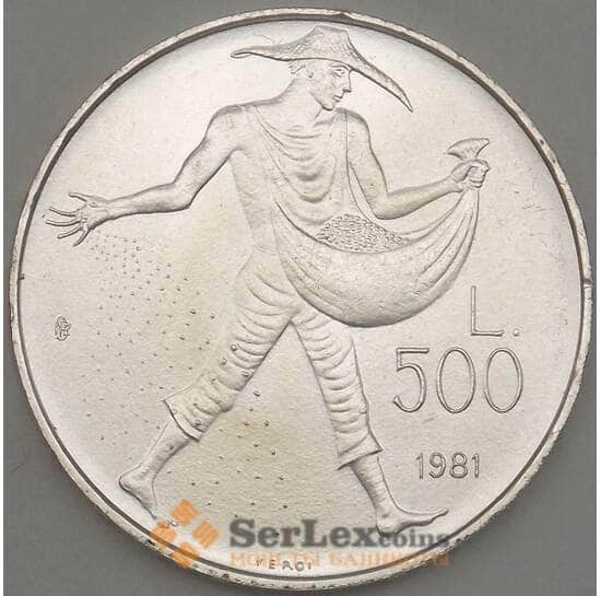 Сан-Марино 500 лир 1981 КМ125 UNC (n17.19) арт. 21389