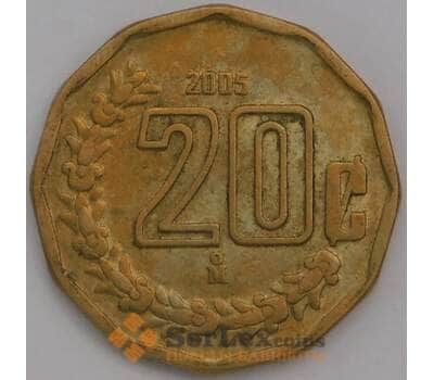 Монета Мексика 20 сентаво 2005 КМ548 VF арт. 39080