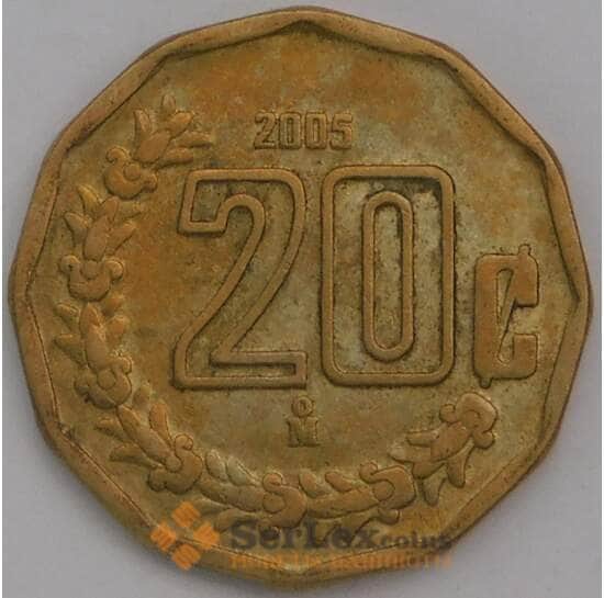 Мексика 20 сентаво 2005 КМ548 VF арт. 39080