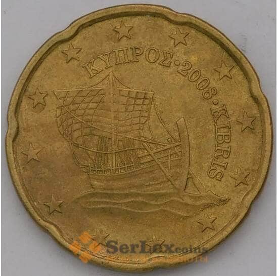 Кипр 20 евро центов 2008 КМ82 XF арт. 37089