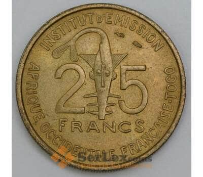 Французская Западная Африка 25 франков 1957 КМ9 UNC арт. 56140