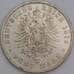 Германия Пруссия монета 5 марок 1876 КМ503 F гнутая арт. 47653