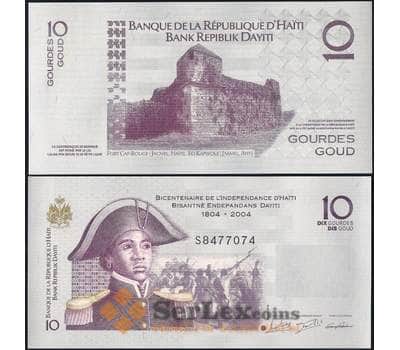 Банкнота Гаити 10 гурд 2016 Р272 UNC арт. 21815
