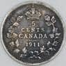 Канада 5 центов 1911 КМ16 VF арт. 7116