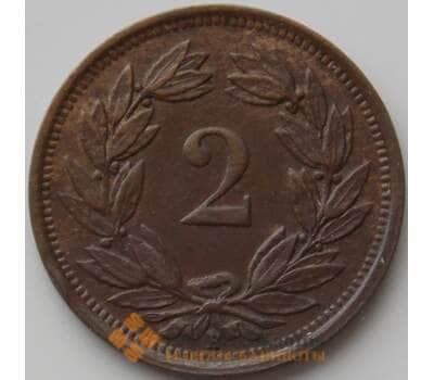 Монета Швейцария 2 раппен 1933 КМ4 XF арт. 11829
