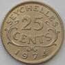 Сейшельские острова 25 центов 1974 КМ11 UNC (J05.19) арт. 16932