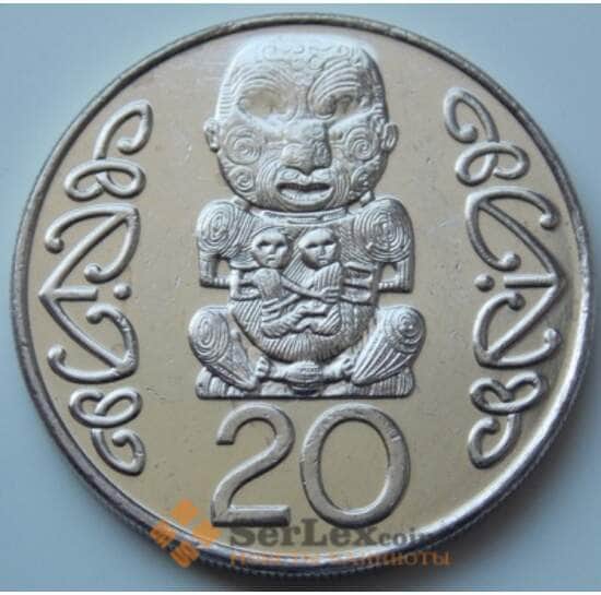 Новая Зеландия 20 центов 1999-2006 КМ118 aUNC арт. 7119